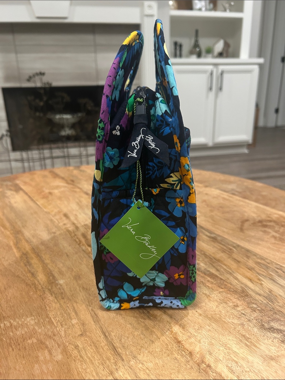 Vera Bradley Quilted Lunch Tote in Midnight Blues Pattern NWT RARE FIND - Picture 7 of 8